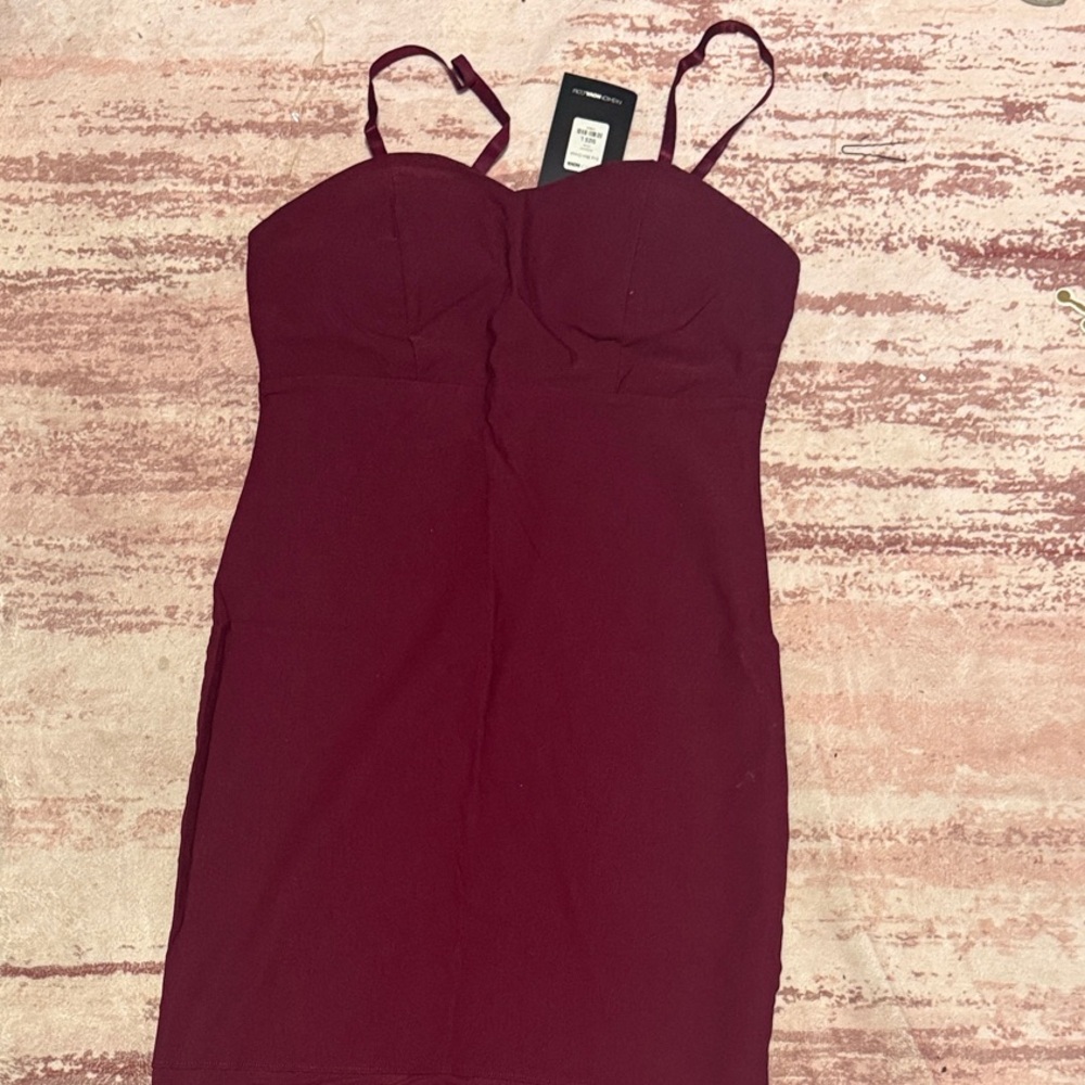Fashion Nova Deep Red Mini Dress